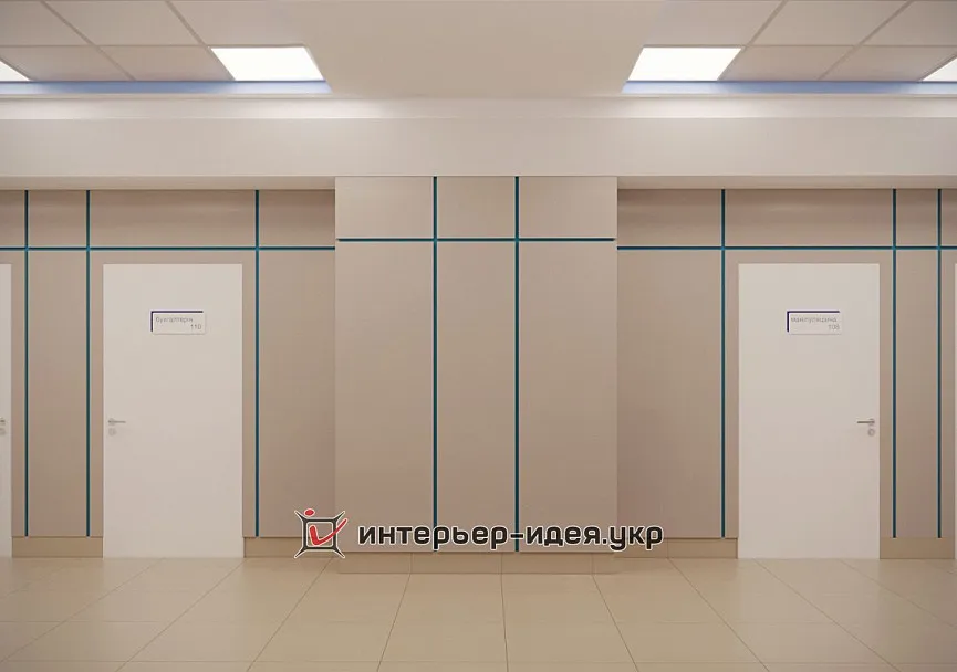 Дизайн коридору Медичного центру